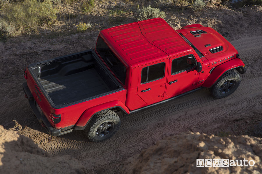 Jeep_Gladiator 2020 Rubicon, vista dall'alto