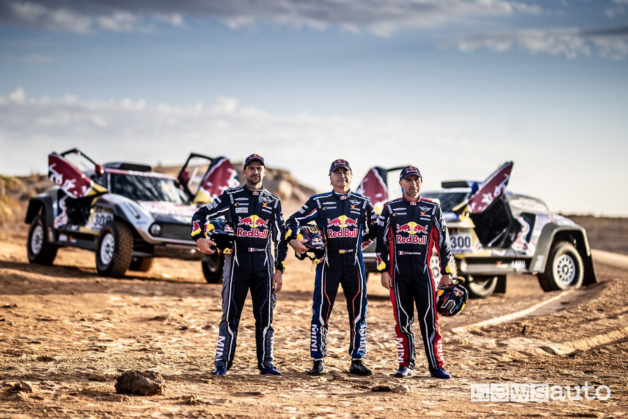 Carlos Sainz, Stéphane Peterhansel e Cyril Despres