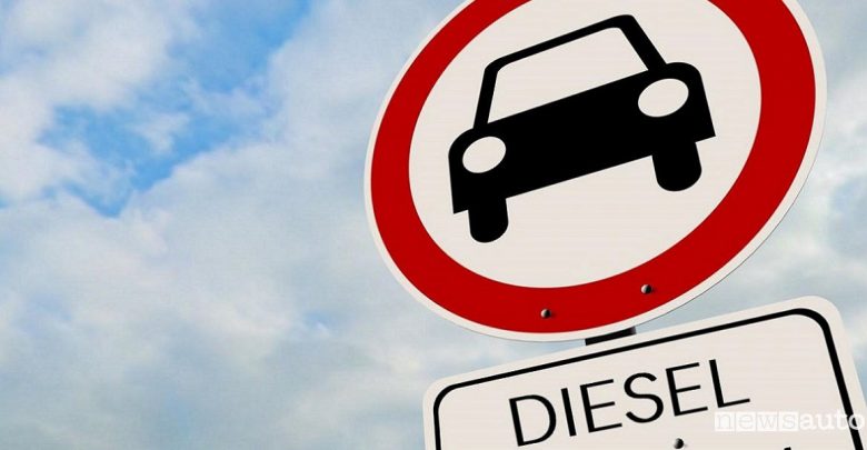 Blocco auto diesel Lazio