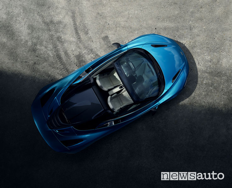 McLaren_720S Spider, vista dall'alto