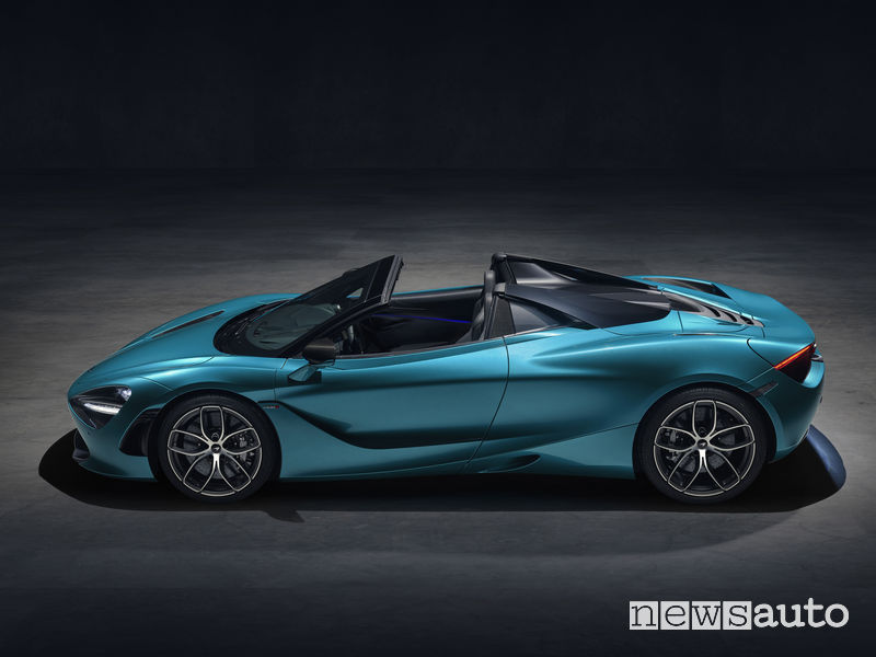 McLaren_720S Spider, vista laterale