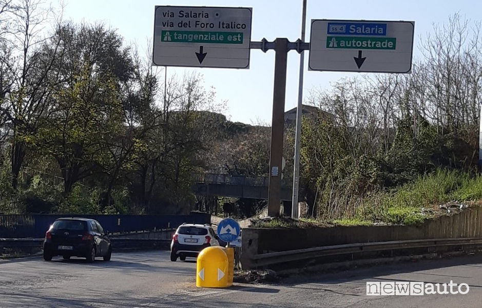 Incrocio di Via Prati Fiscali