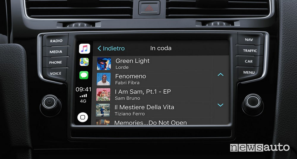 Musica su Apple CarPlay APP