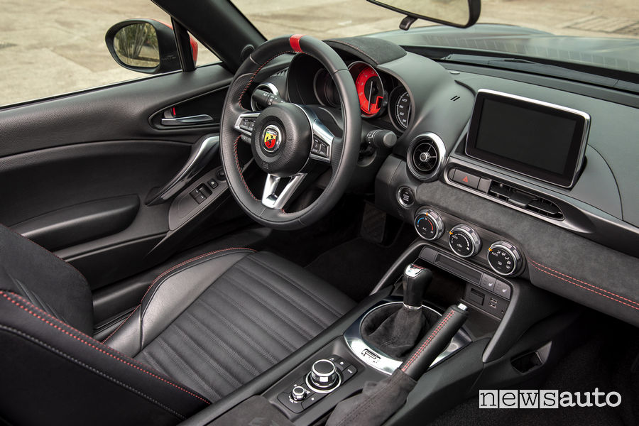Abarth 124 Spider 2019 70esimo Anniversario, plancia strumenti