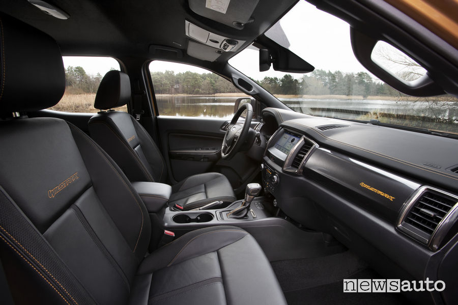 Ford Ranger Wildtrak 2019, abitacolo