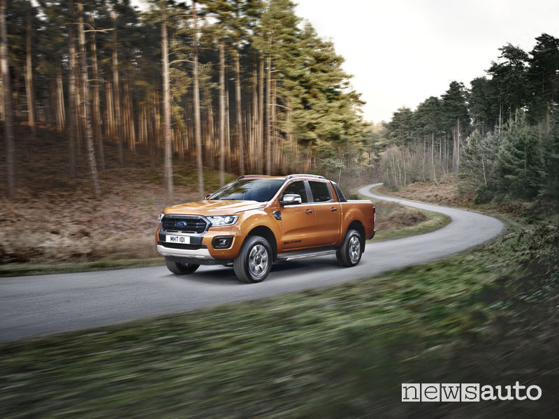 Ford Ranger Wildtrak 2019, vista laterale