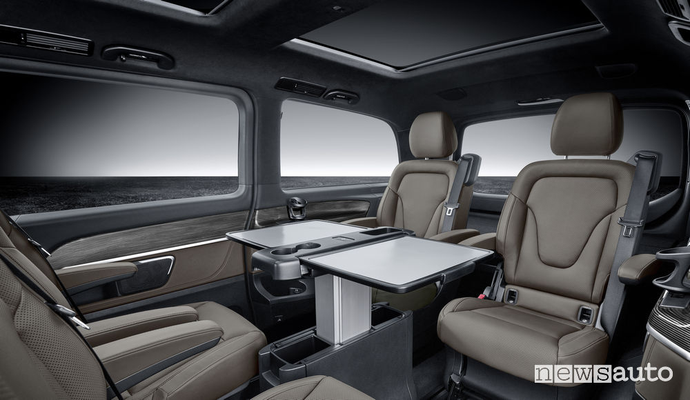 Mercedes-Benz Classe V 2019, sedili posteriori