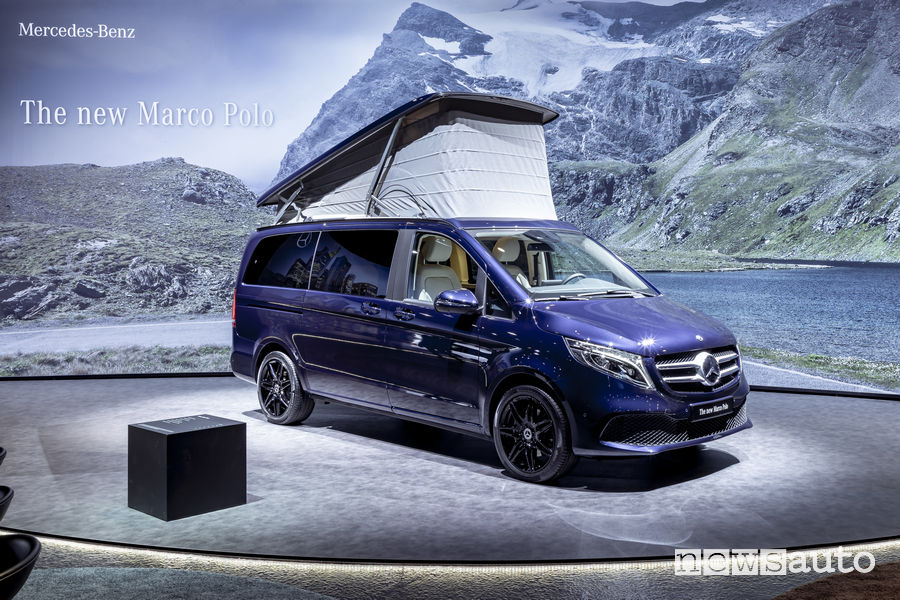 Mercedes-Benz Classe V 2019 Marco Polo vista di profilo
