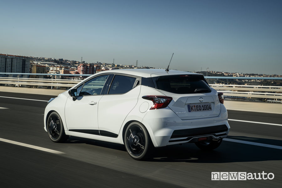 Nissan Micra 2019 N-Sport, vista posteriore