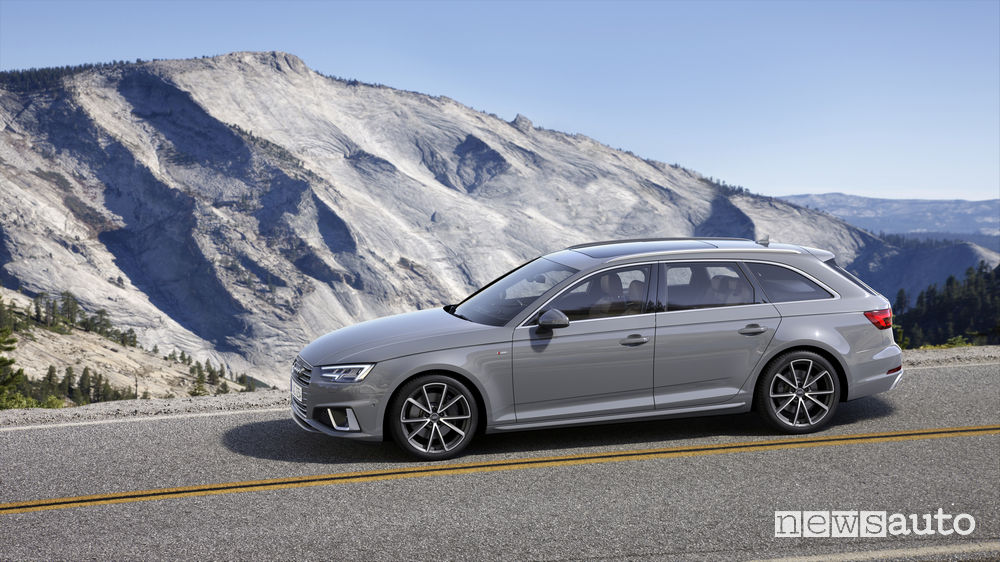 Audi A4 Avant, vista laterale