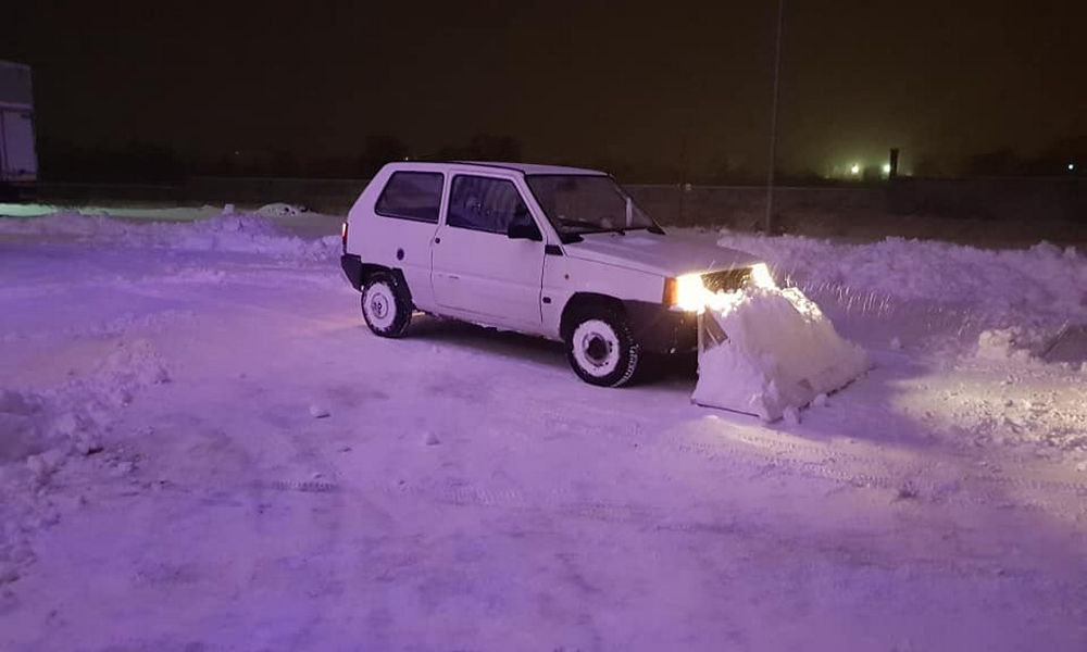 Fiat Panda_spazzaneve in azione
