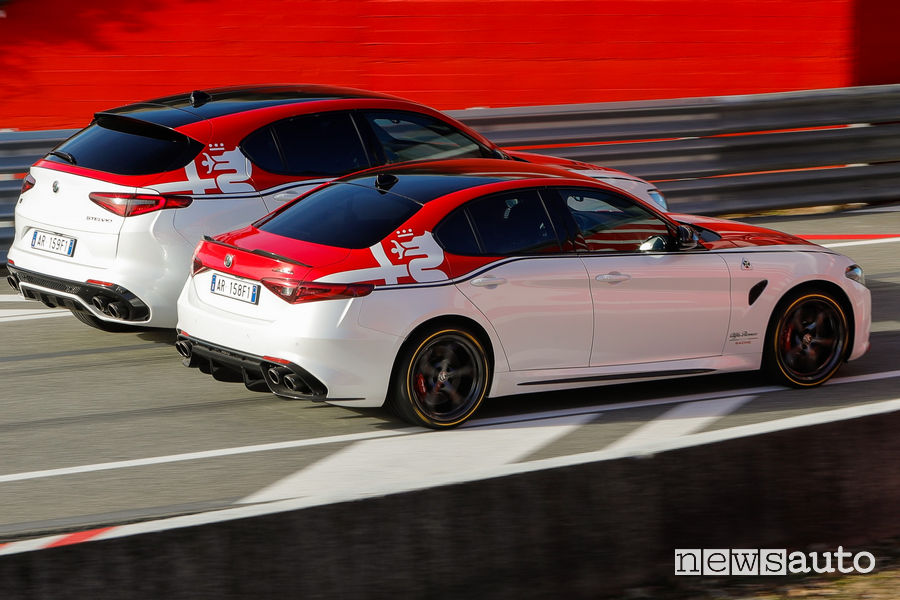 Alfa Romeo Stelvio e Giulia Quadrifoglio livrea F1