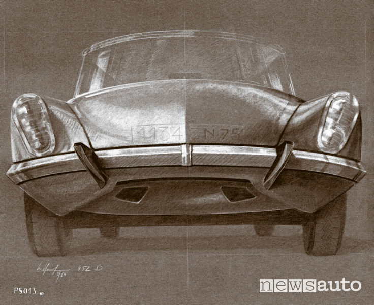 Disegno di Michel Harmand del 1964 (seconda versione)