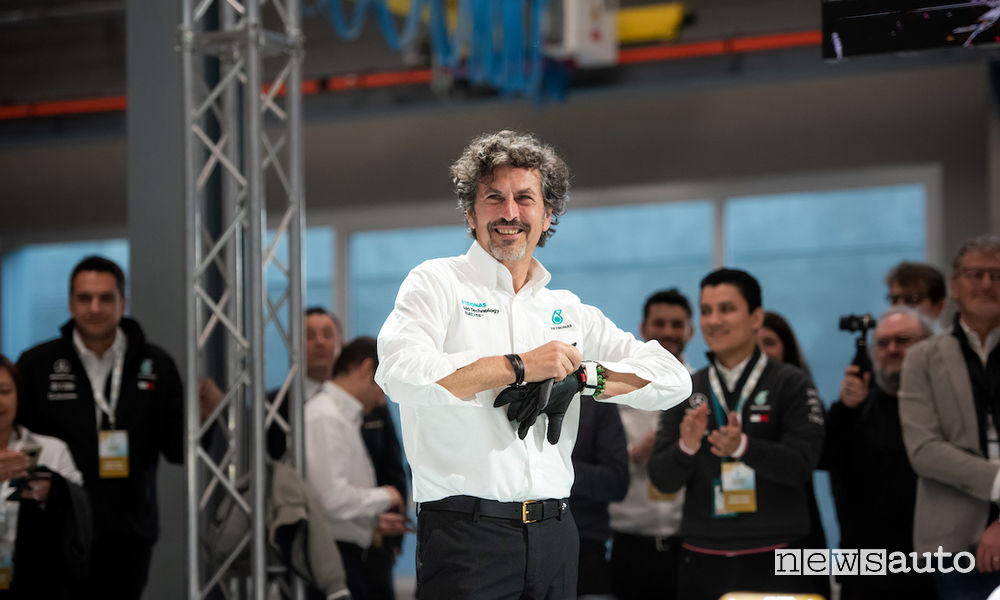 Giuseppe D’Arrigo alla presentazione della gamma Petronas Syntium con CoolTech