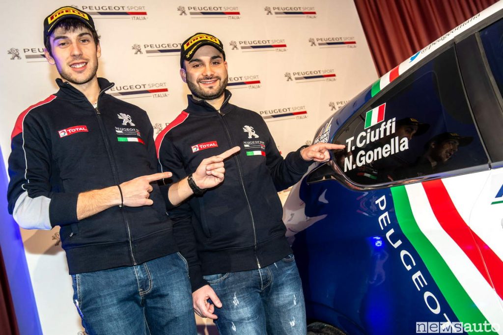 Ciuffi Gonella Piloti ufficiali Peugeot 2019 Cir