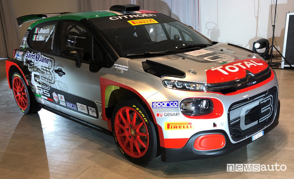 Citroën C3 R5 CIR 2019, vista di profilo