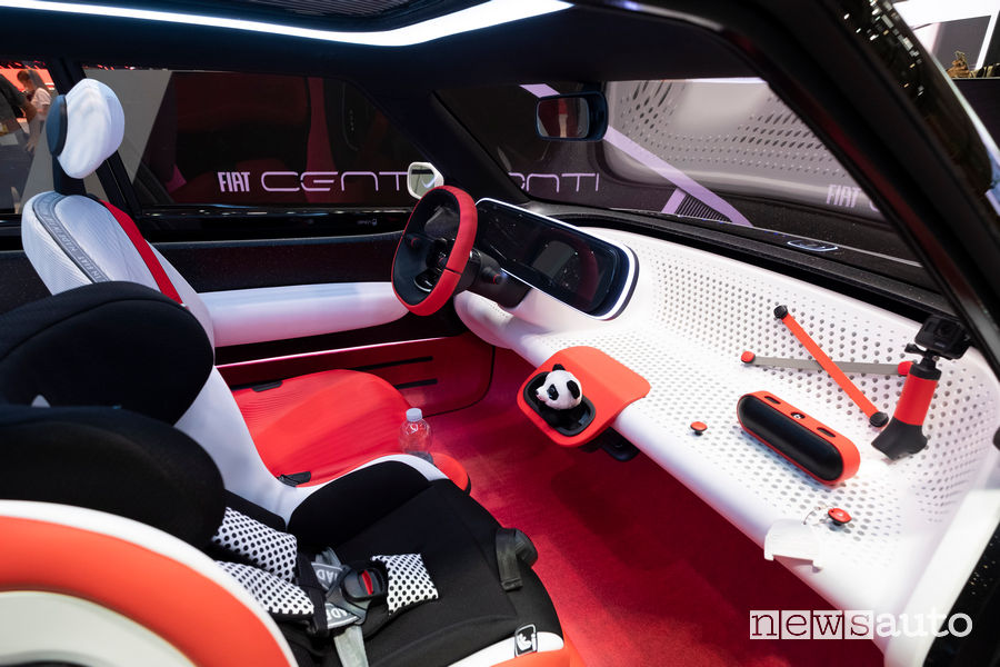 Fiat Concept Centoventi Ginevra 2019, plancia strumenti