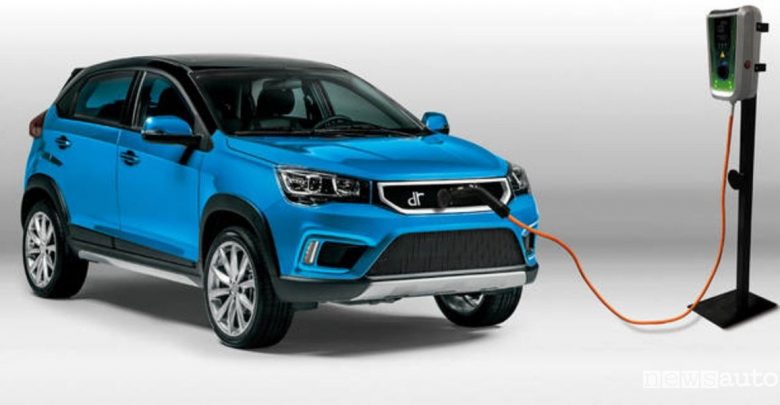 DR3 EV elettrica, vista di profilo