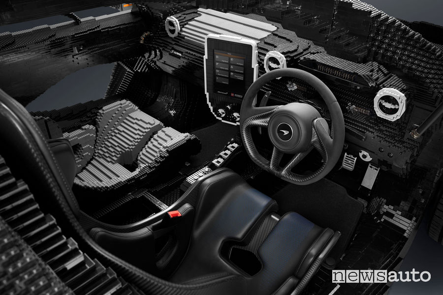 abitacolo Mclaren Senna lego auto giocattolo