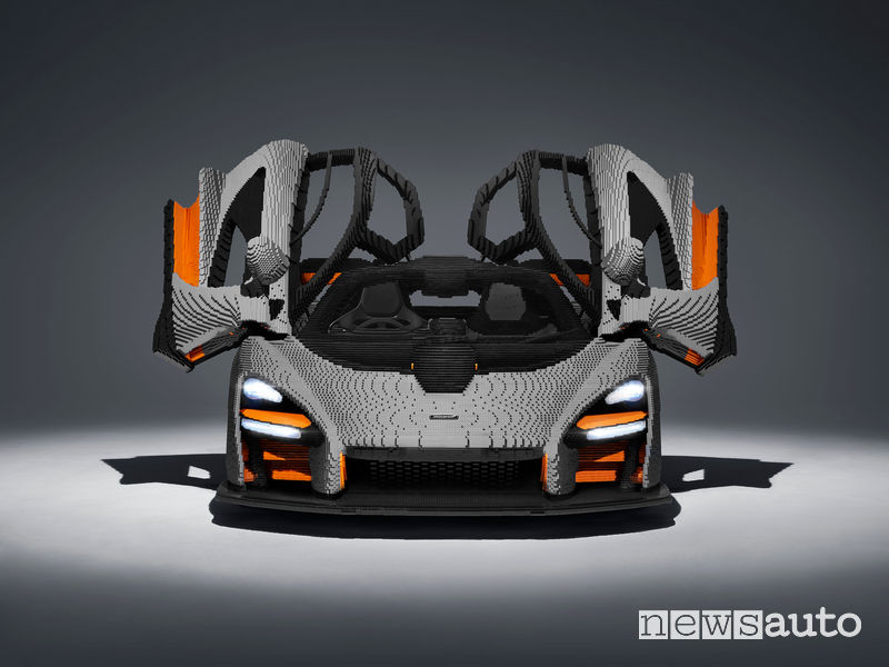 mclaren senna lego portiere ali di gabbiano auto giocattolo