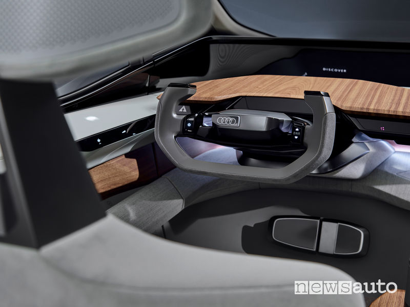 Audi AI:ME volante e comandi