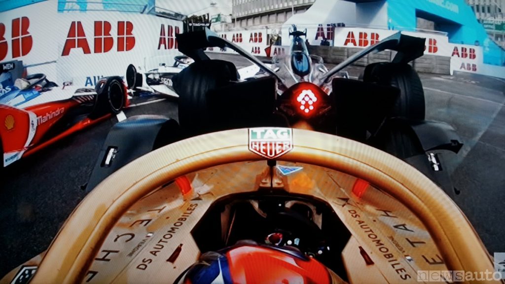La DS di di Jean Eric Vergne coinvolta nell'incidente rocambolesco Formula E ePrix Roma 2019