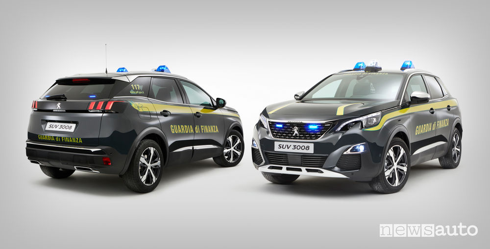 Peugeot 3008 Guardia di Finanza