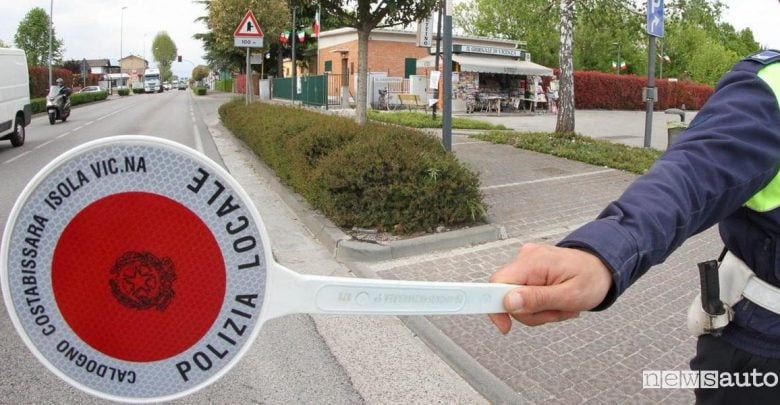 Vigile urbano paletta