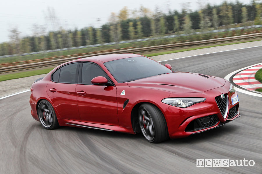 Traverso Alfa Romeo Giulia Quadrifoglio in pista