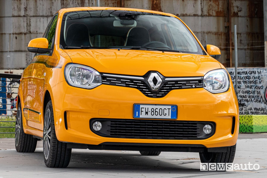 Nuova Renault Twingo 2019 vista frontale