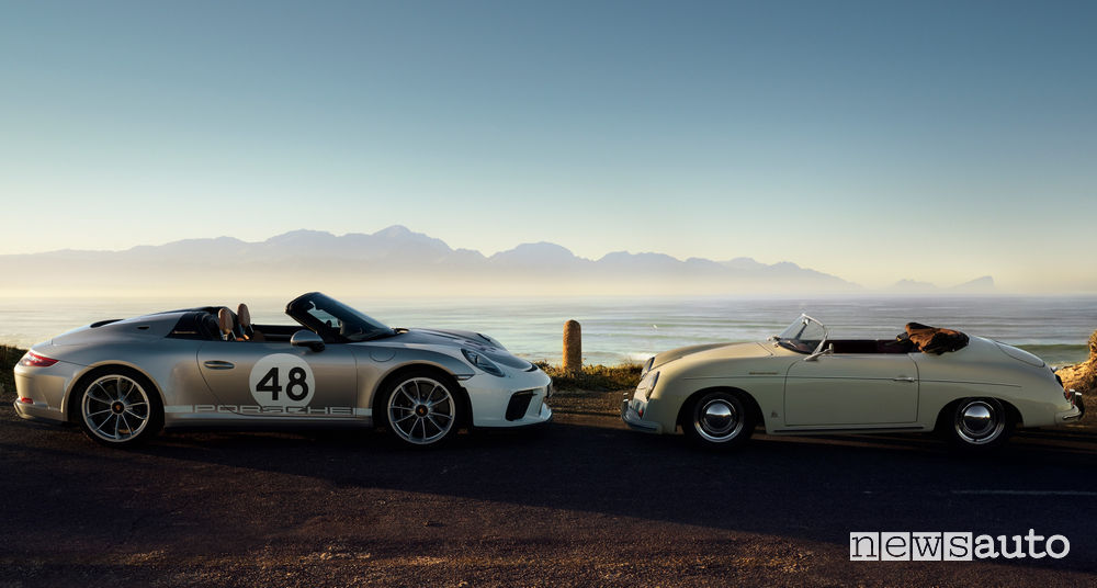 Porsche 911 Speedster a confronto con la Roadster 356 “Numero 1” del 1948