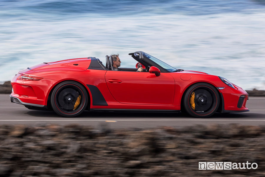 Vista laterale Porsche 911 Speedster
