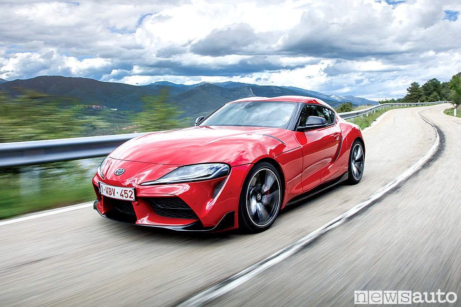 Prova su su strada nuova Toyota Supra 2019