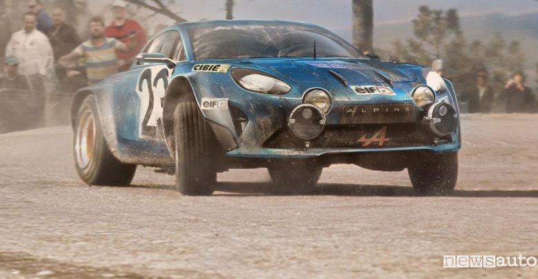 Alpine A110, la sportiva torna a correre nei rally