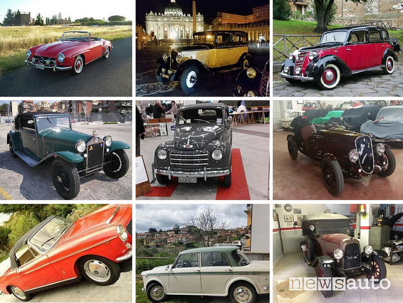 Auto storiche a Roma Autoantiqua 2019