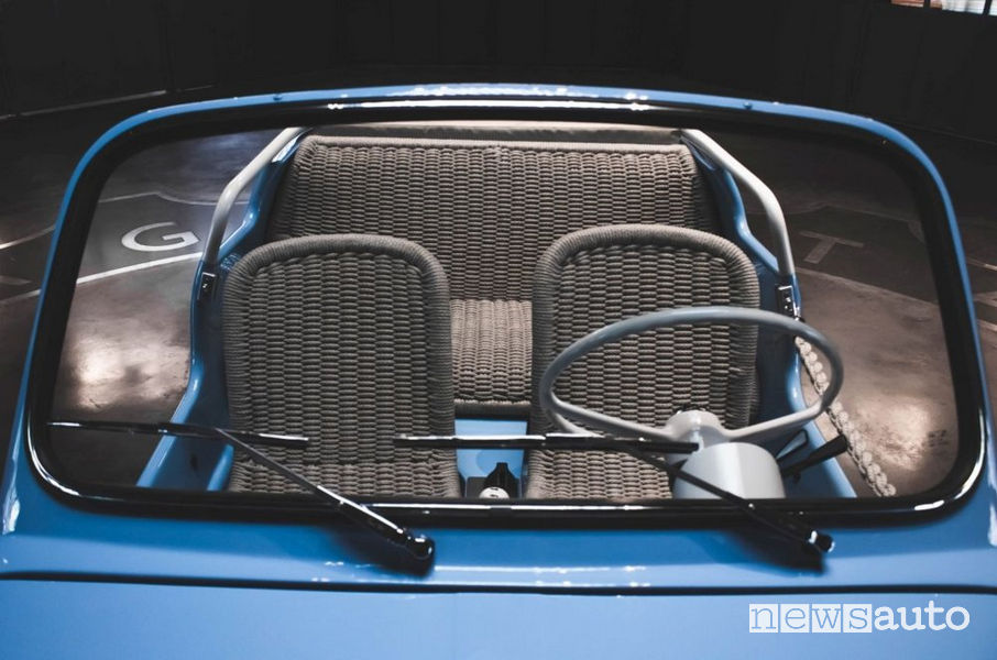 Fiat 500 Jolly Icon-e Garage Italia sedili in corda naturale