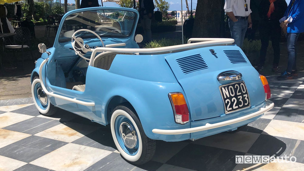 Fiat 500 Jolly Icon-e Garage Italia vista posteriore