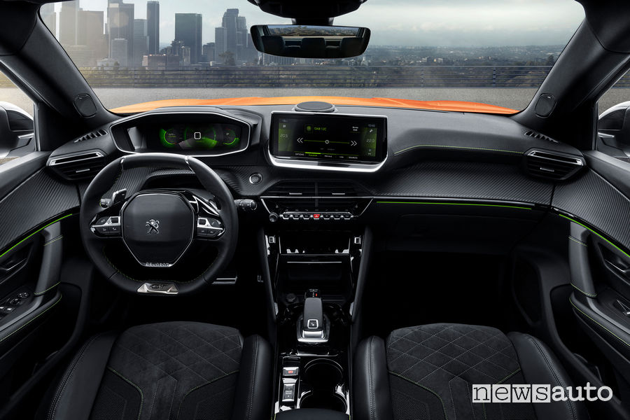 Nuova Peugeot 2008 2020 GT Line abitacolo i-Cockpit 3D