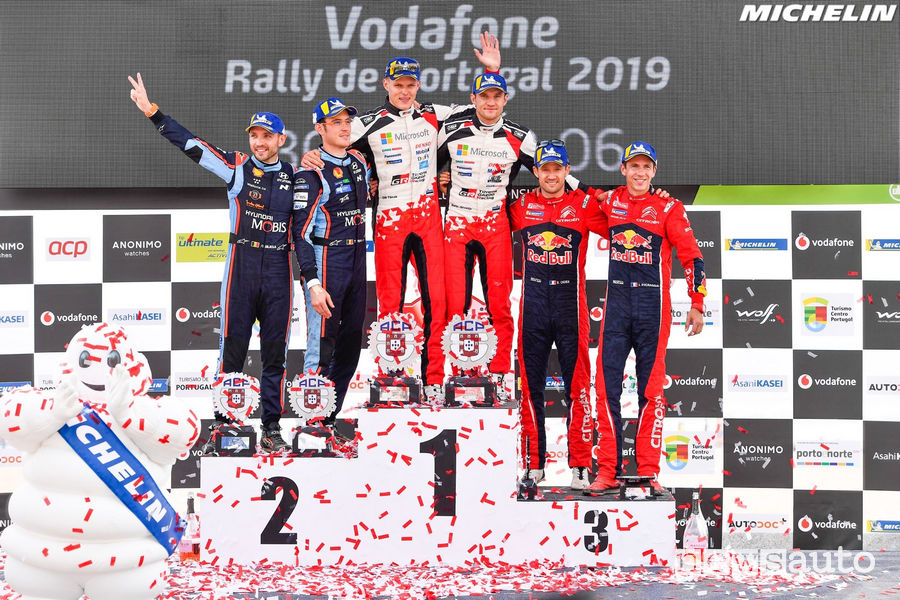 Podio WRC Rally Portogallo 2019
