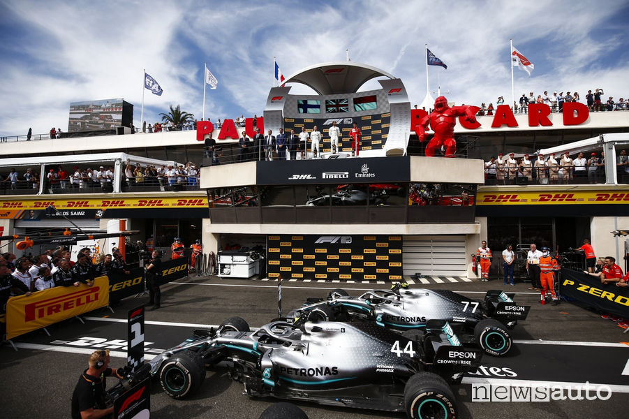 podio F1 Gp Francia 2019