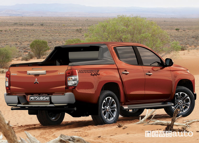 Vista posteriore Mitsubishi L200 Hurricane
