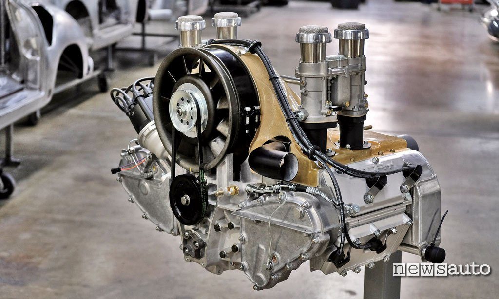 Motore 4 cilindri turbo Emory Porsche 356 RSR