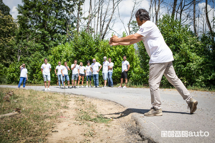 Paolo Andreucci professore al corso di rally con Peugeot al Ciocco