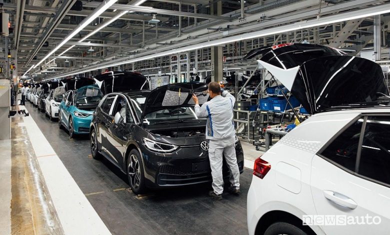 Fabbrica Volkswagen auto elettriche Zwickau