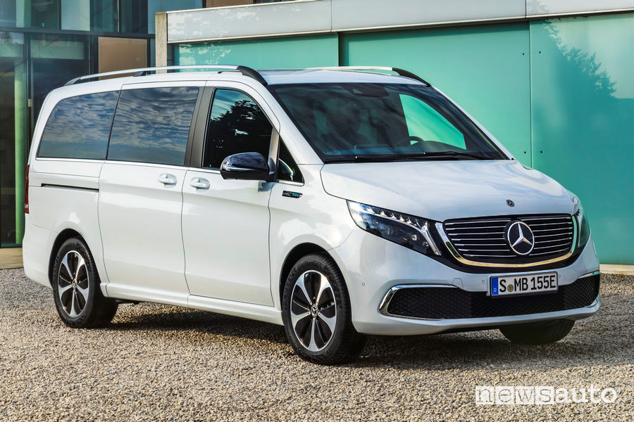 Mercedes-Benz EQV cerchi e paraurti anteriori