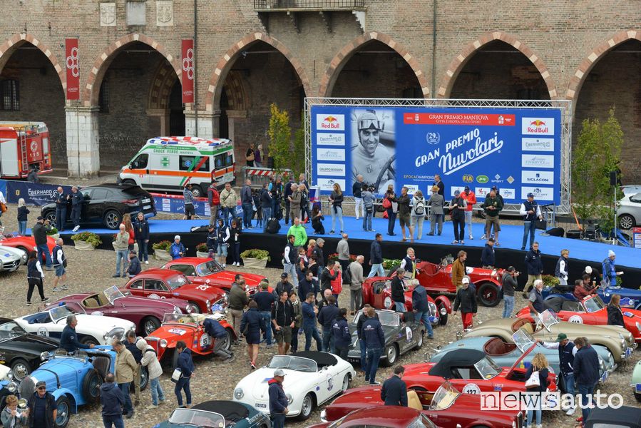 Arrivo finale Piazza Sordello a Mantova Gp Nuvolari 2019