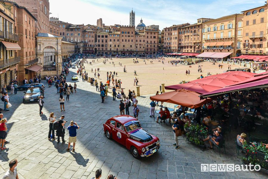 Arrivo Piazza del Campo Siena Gp Nuvolari 2019