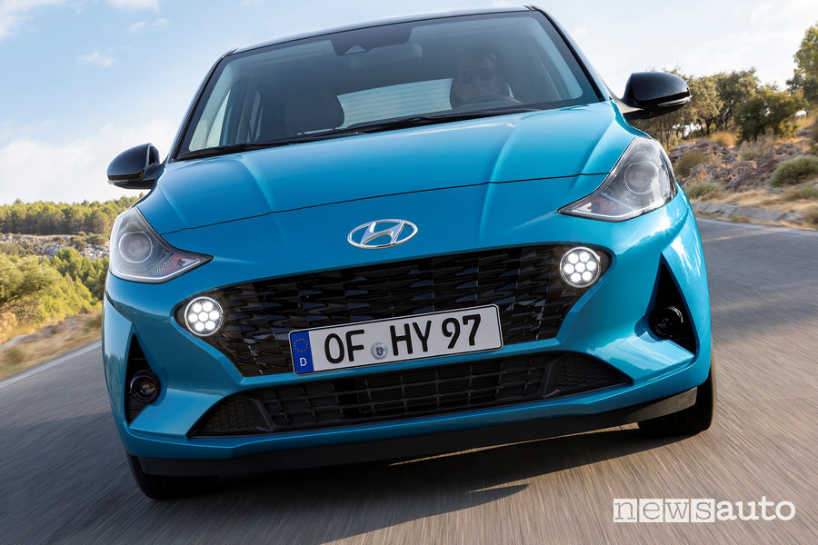 Nuova Hyundai i10 mascherina frontale