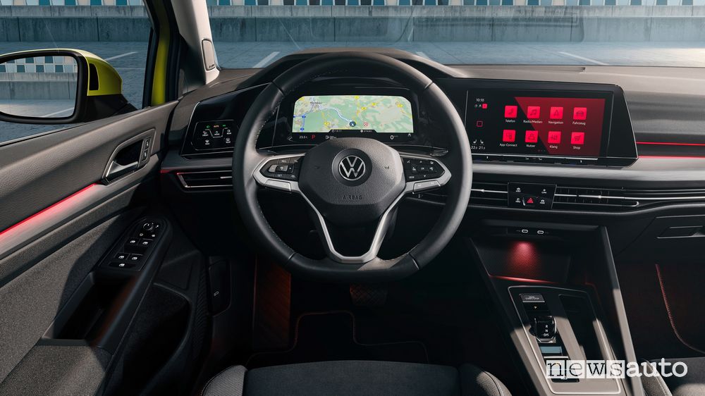 Quadro strumenti navigatore Digital Cockpit Volkswagen Golf 8 2020