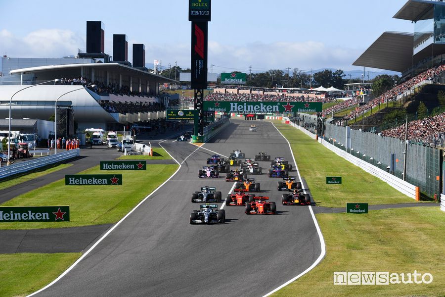 Partenza del Gp del Giappone 2019